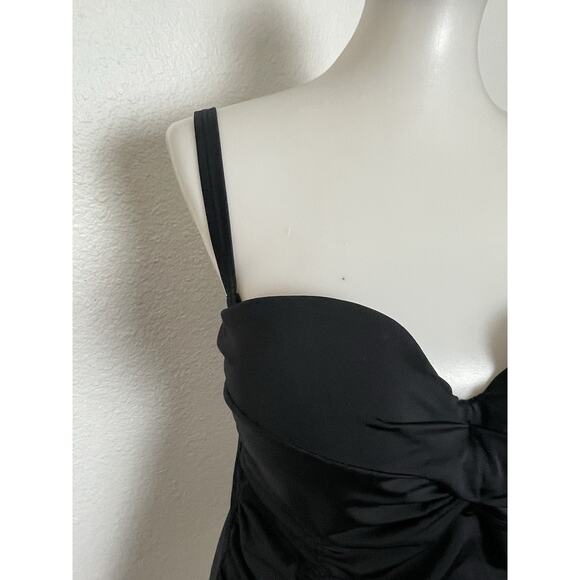 Torrid Swim Tankini Bikini Top Ruched Swimwear - Picture 4 of 11